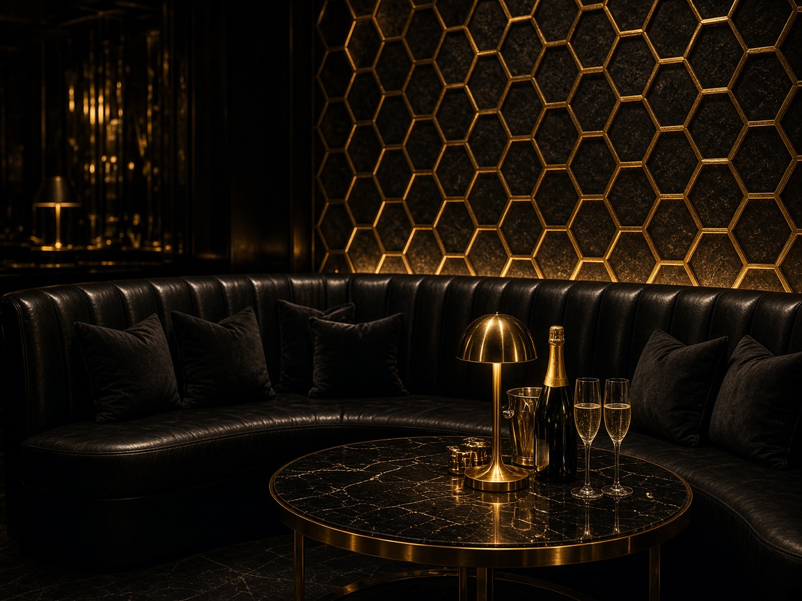VIP lounge booths at The Hive Lounge