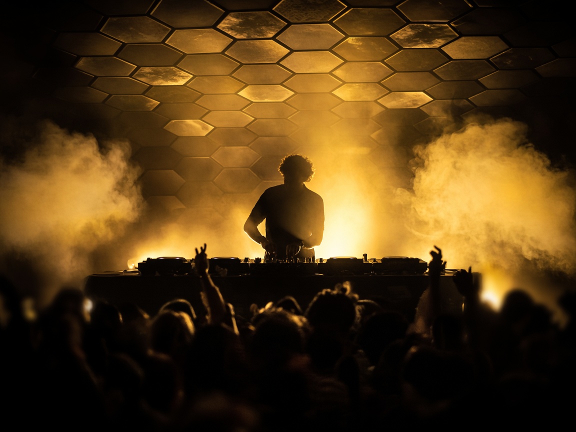 DJ booth at The Hive Lounge