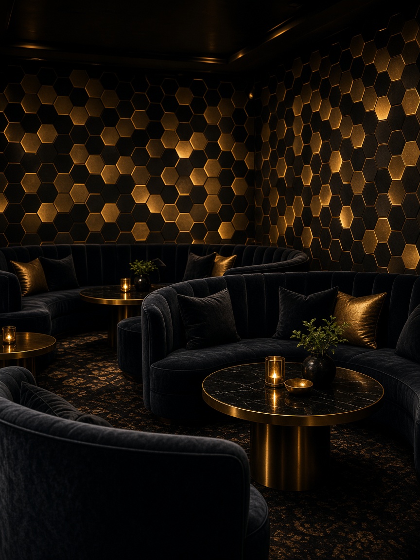 Lounge seating at The Hive Lounge, Bucks County