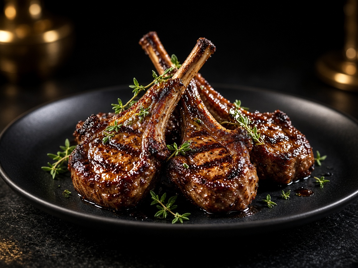 Grilled lamb chops